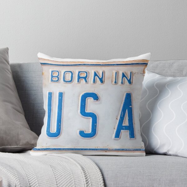 Item preview, Born In USA License Plate designed and sold by mrdoomits.