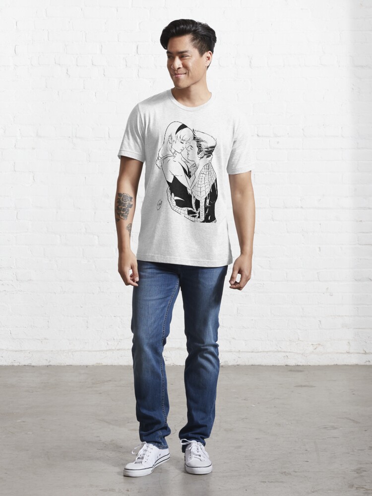 Alternate view of Spider Love: Gwen & Peter Forever Essential T-Shirt