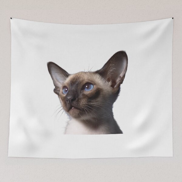 Item preview, cat with blue eyes designed and sold by Thehecticstore.