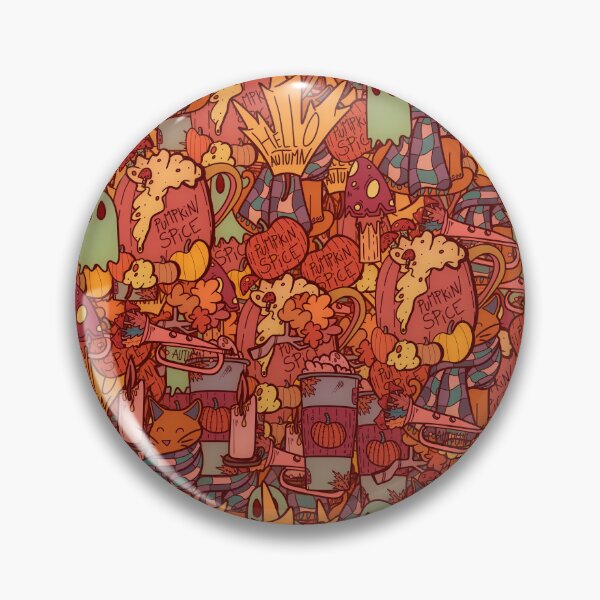 Item preview, Autumn orange pattern designed and sold by Swadeillustrations.