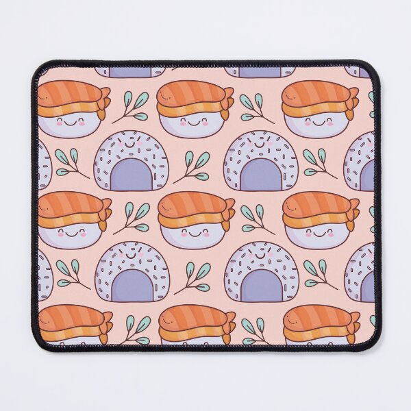 Item preview, cute sushi and onigiri pattern  designed and sold by AGDesignstore.