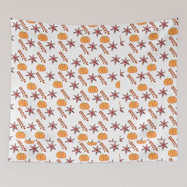Artikelvorschau, Muster-Halloween-Kürbis und Blume entworfen und verkauft von Shafiya_prints.