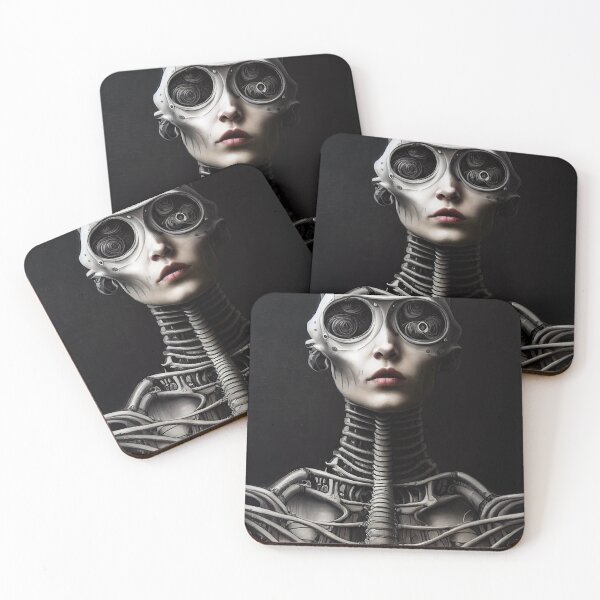 Item preview, Beautiful female fantasy robot in painting style designed and sold by mrlongfield.