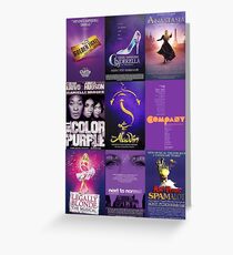 broadway purples! Greeting Card