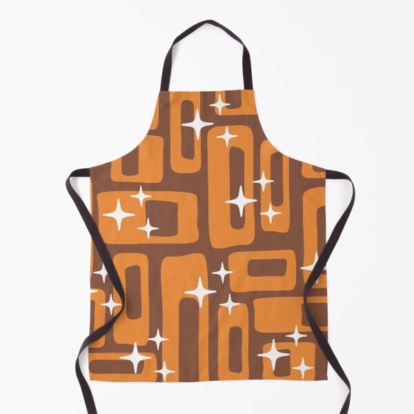 Item preview, Retro Mid Century Modern Abstract Pattern 986 Orange and Brown designed and sold by tonymagnerart.