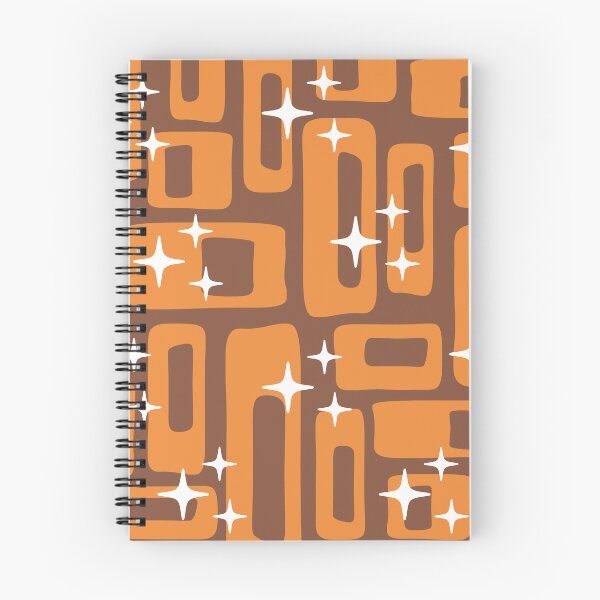 Item preview, Retro Mid Century Modern Abstract Pattern 986 Orange and Brown designed and sold by tonymagnerart.