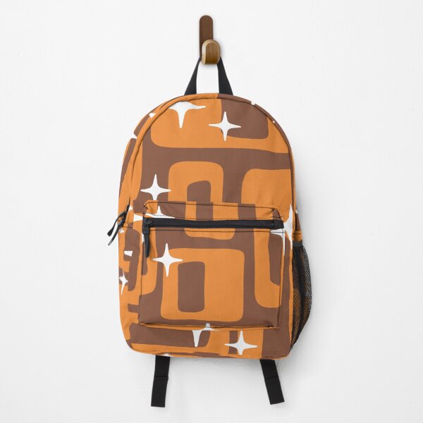 Item preview, Retro Mid Century Modern Abstract Pattern 986 Orange and Brown designed and sold by tonymagnerart.