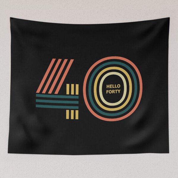Item preview, hello Forty. 40th birthday. designed and sold by DIDAKU.