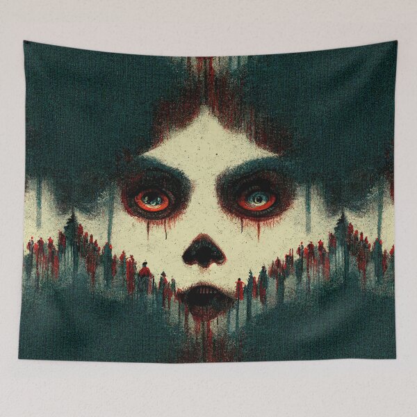Item preview, Horror face designed and sold by Ghosty-Patterns.