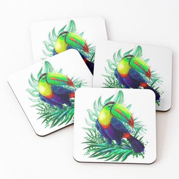 Item preview, Cool green tropical bird sitting painting designed and sold by BEAUTY ⭐⭐⭐⭐⭐.
