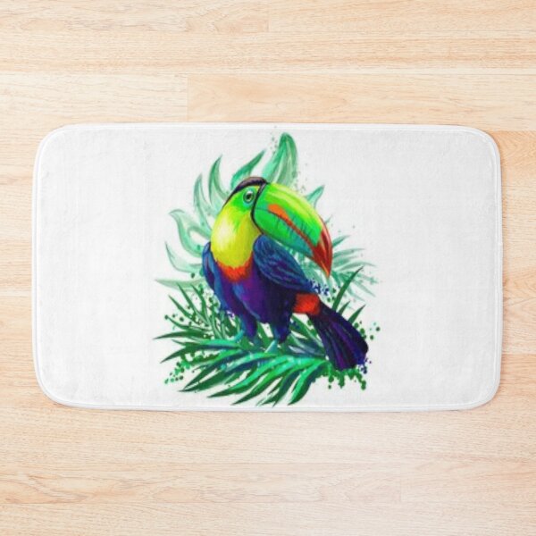 Item preview, Cool green tropical bird sitting painting designed and sold by BEAUTY ⭐⭐⭐⭐⭐.