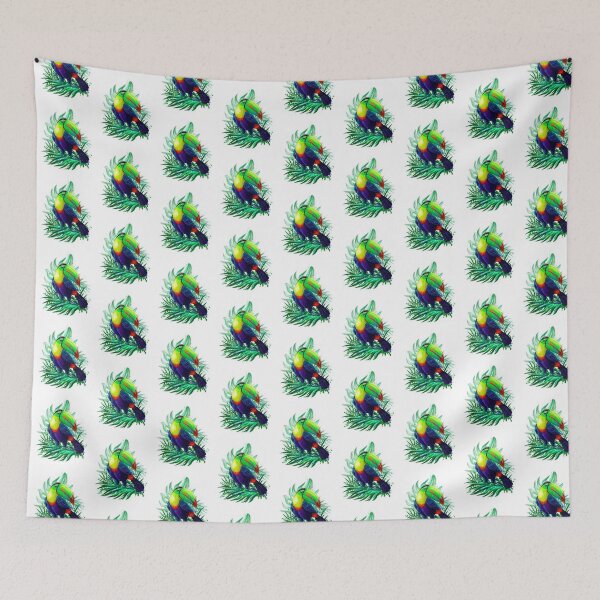 Item preview, Cool green tropical bird sitting painting designed and sold by BEAUTY ⭐⭐⭐⭐⭐.