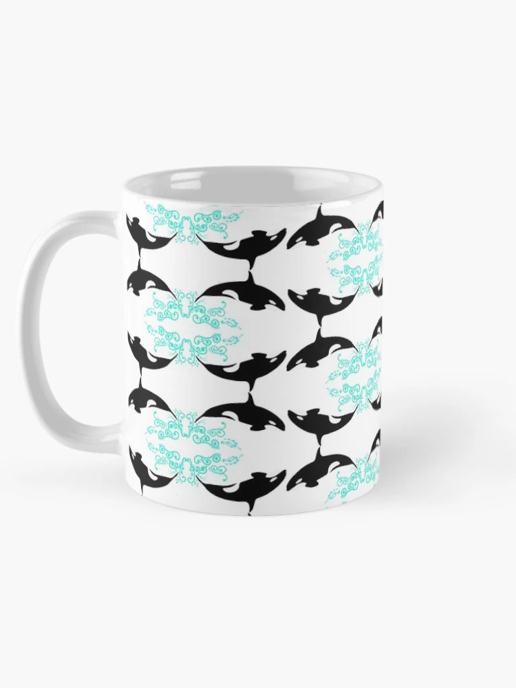 Thumbnail 5 of 6, Coffee Mug, Patterned Orca designed and sold by KeyThingsFirst.