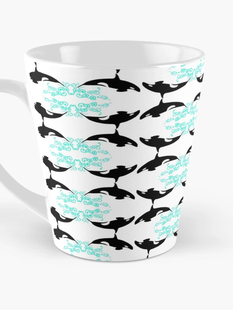 Thumbnail 3 of 4, Coffee Mug, Patterned Orca designed and sold by KeyThingsFirst.