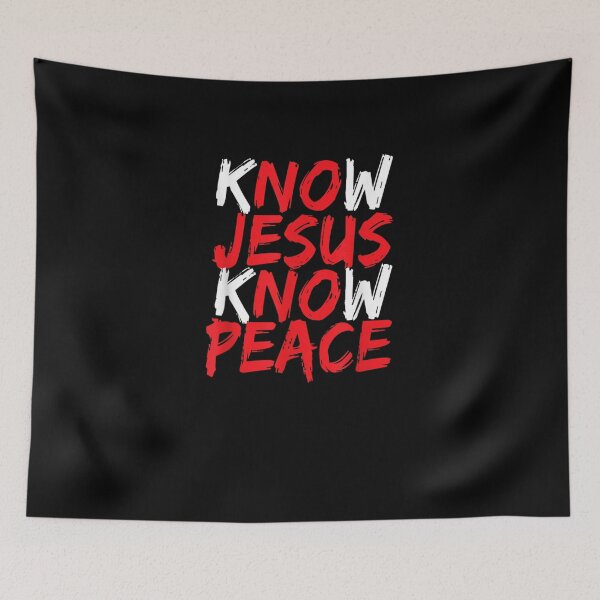 Item preview, Christian Jesus Bible Verse Scripture Know Jesus Know Peace  designed and sold by EdwardBurns7.
