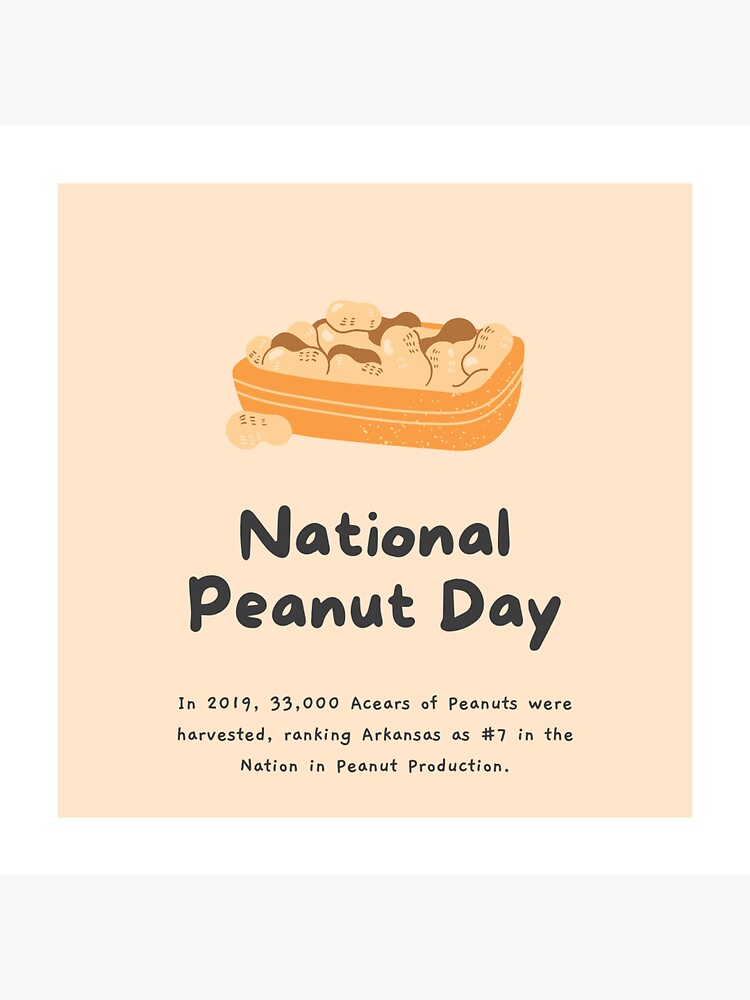 "National Peanut Day" Sticker for Sale by hbr2024 Redbubble