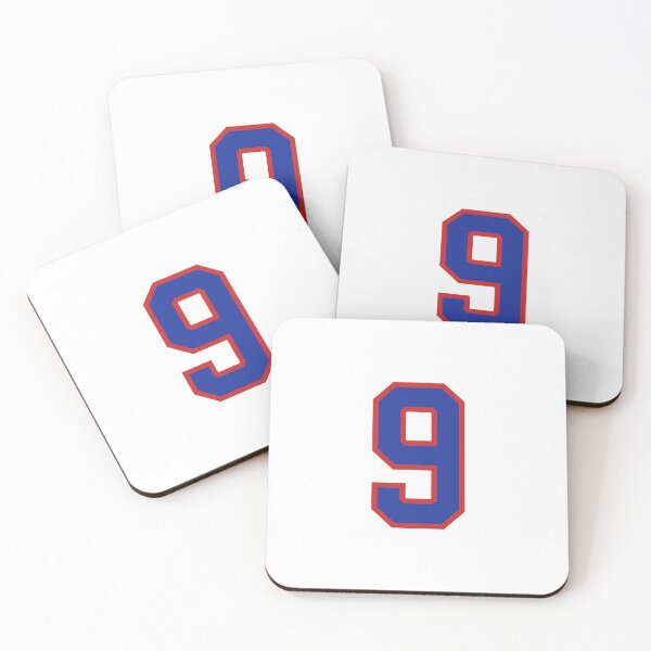 Item preview, Number 9 blue red sports jersey nine designed and sold by LoveIsColorful.