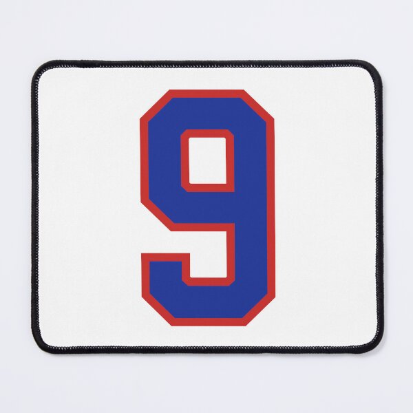 Number 3 blue red sports jersey three Sticker for Sale by LoveIsColorful