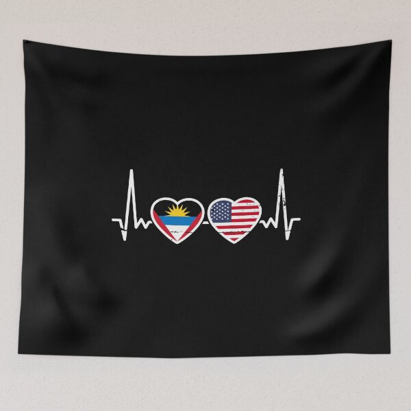 Item preview, Antigua and Barbuda USA Flag Antiguan American designed and sold by max-it-out.