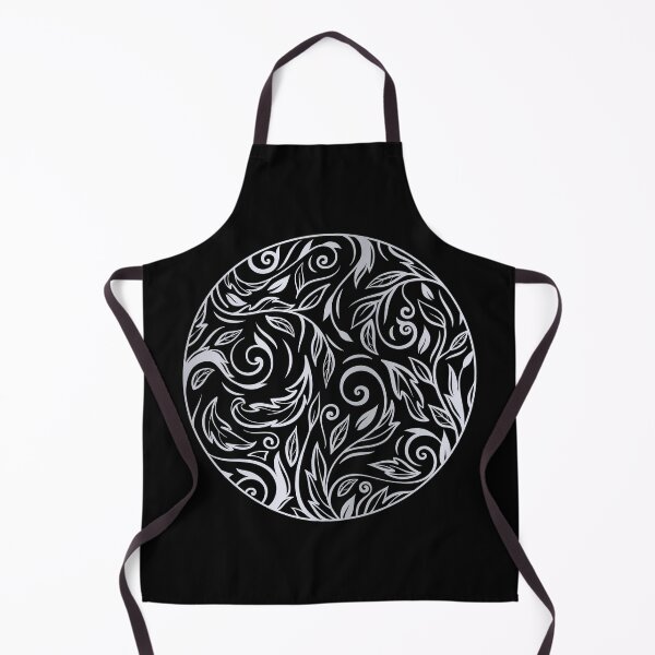 Item preview, premium silver mandala art design in black background designed and sold by yaZzaboy.