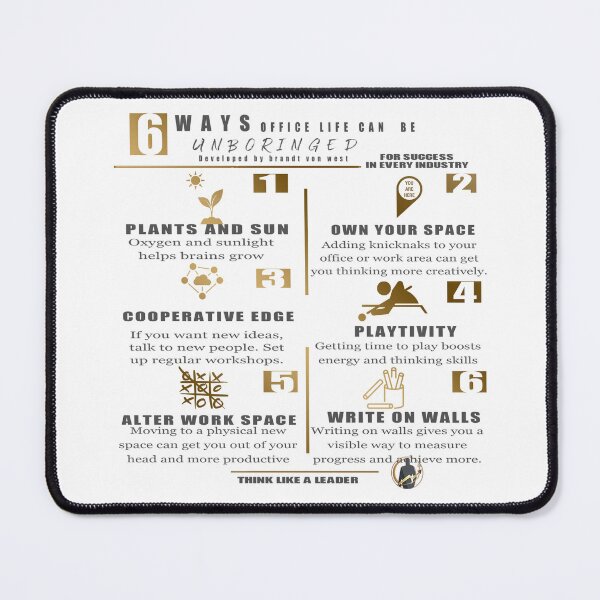 Item preview, 6 Ways to Unboring Your Office designed and sold by thinkleader2000.