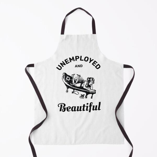 Item preview, Unemployed and beautiful retro vintage funny design designed and sold by absolutdesign.