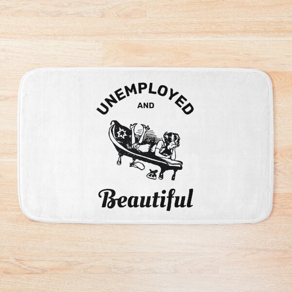 Item preview, Unemployed and beautiful retro vintage funny design designed and sold by absolutdesign.
