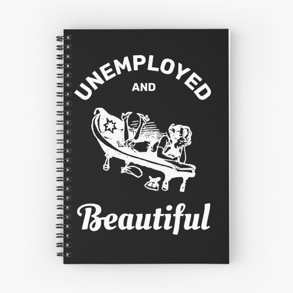 Item preview, Unemployed and beautiful retro vintage funny design designed and sold by absolutdesign.
