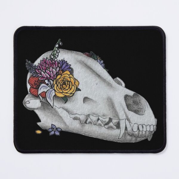 Item preview, Fox Skull with Flowers designed and sold by boxisaurus.