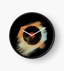 Vinyl Record Retro T-Shirt - Vinyl Records New Grunge Design Clock