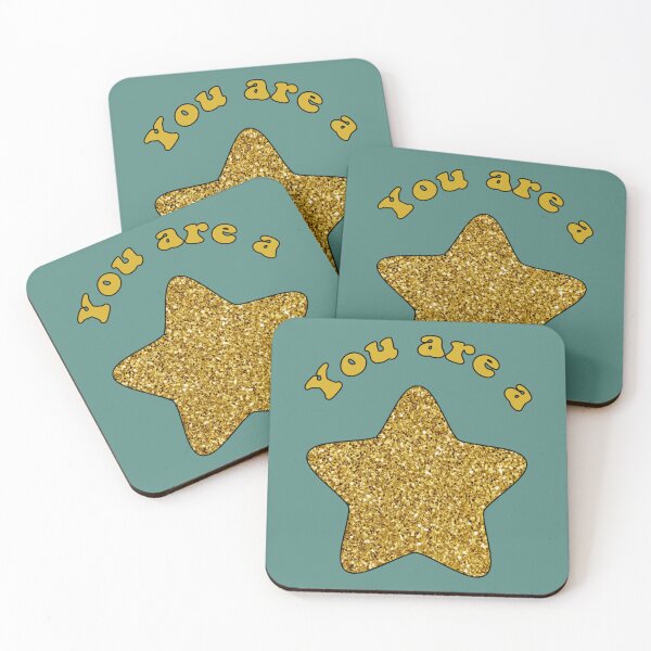 Item preview, You Are a Golden Star Glittery With Round Corners  designed and sold by JakobHamill.