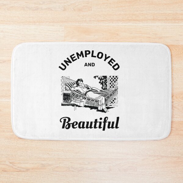 Item preview, Unemployed and beautiful retro vintage funny design designed and sold by absolutdesign.