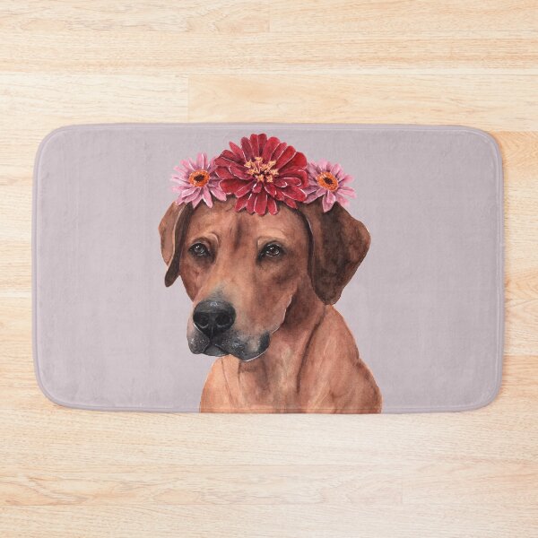 Item preview, Rhodesian Ridgeback with Flowercrown designed and sold by Pattokarts.