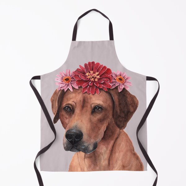 Item preview, Rhodesian Ridgeback with Flowercrown designed and sold by Pattokarts.