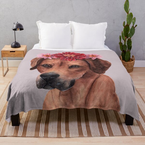 Item preview, Rhodesian Ridgeback with Flowercrown designed and sold by Pattokarts.