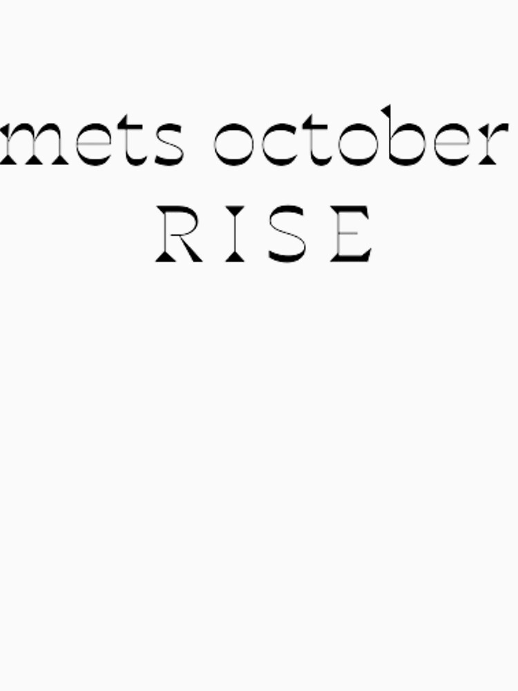 october rise mets T-Shirt - TeeHex
