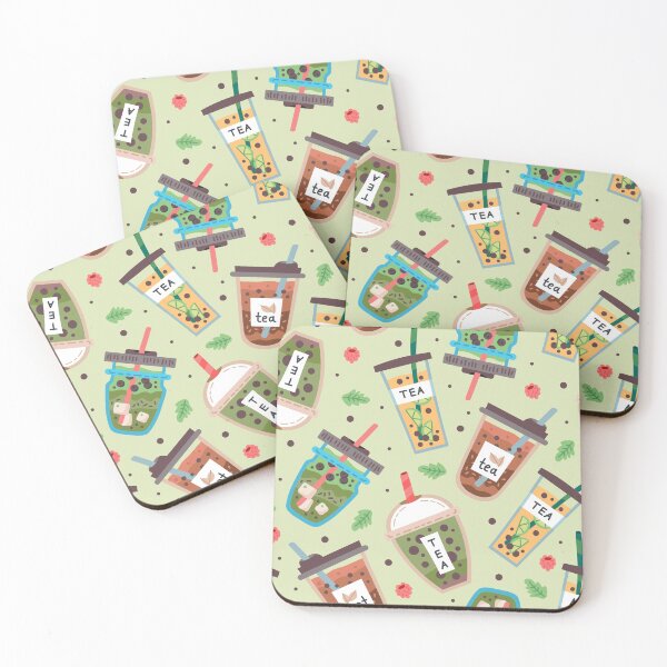 Item preview, Cute Boba tea pattern  designed and sold by AGDesignstore.