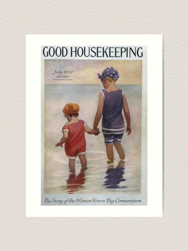 "Good Housekeeping Vintage Magazine Cover Art" Art Print for Sale by