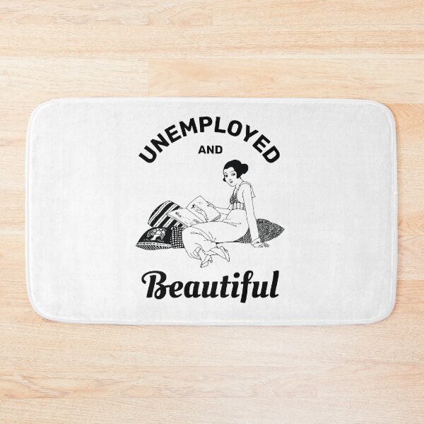 Item preview, Unemployed and beautiful retro vintage funny design designed and sold by absolutdesign.