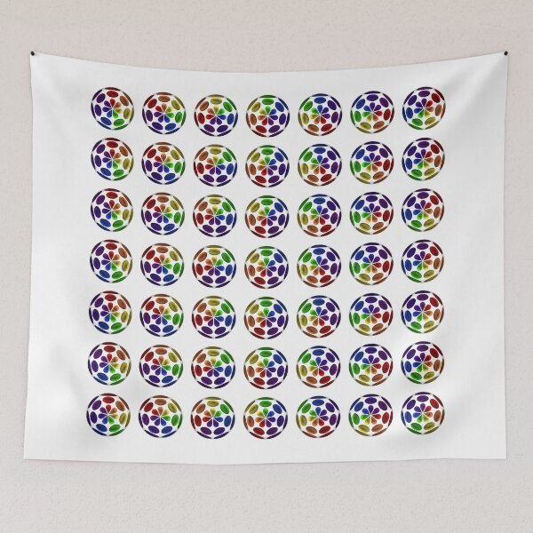 Item preview, Spectrum Spheres on White, 7x7 designed and sold by Robert Neff.