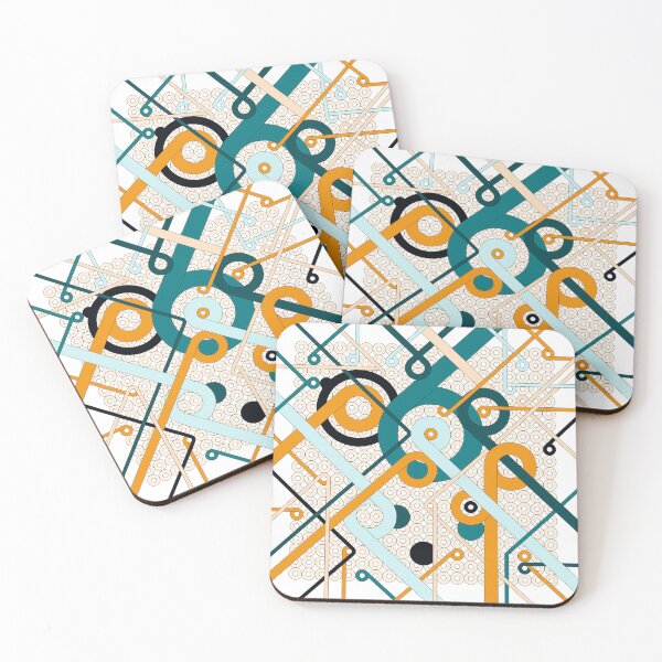 Item preview, Abstract hand drawn vector pattern of various geometric shapes designed and sold by Familyshmot.