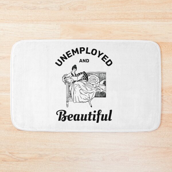 Item preview, Unemployed and beautiful retro vintage funny design designed and sold by absolutdesign.