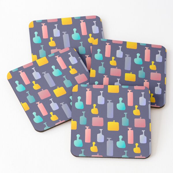 Item preview, Colorful abstract bottles vector seamless pattern designed and sold by Familyshmot.