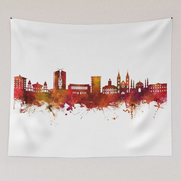 Item preview, Paramaribo Suriname Skyline designed and sold by ArtPrints.