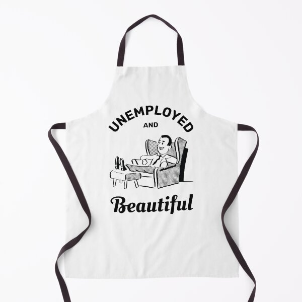 Item preview, Unemployed and beautiful retro vintage funny design designed and sold by absolutdesign.