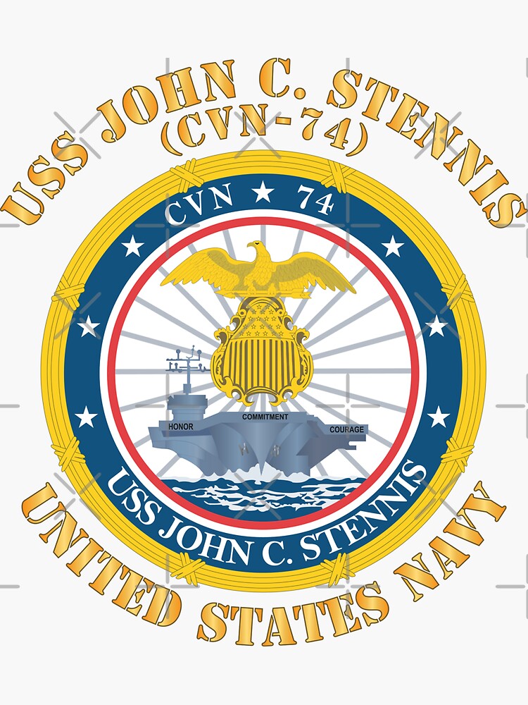 Navy Uss John C Stennis Cvn 74 X 300 Sticker For Sale By Twix123844 Redbubble