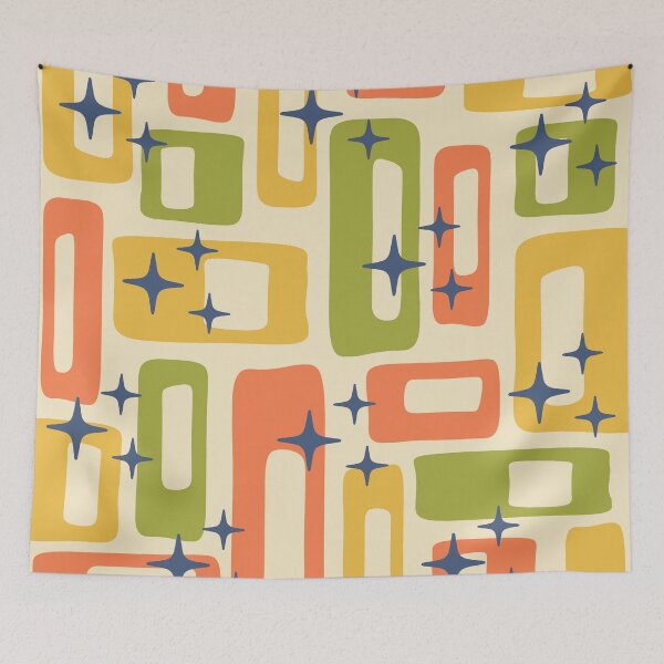 Item preview, Retro Mid Century Modern Abstract Pattern 933 designed and sold by tonymagnerart.