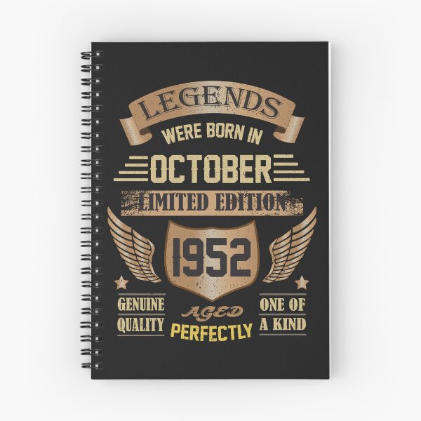 Item preview, Legends were born in October 1952 - 70th Birthday gift designed and sold by BahaaIB.