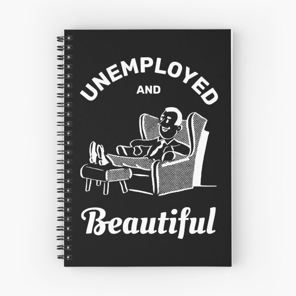 Item preview, Unemployed and beautiful retro vintage funny design designed and sold by absolutdesign.