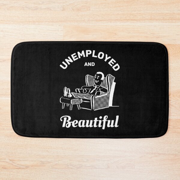 Item preview, Unemployed and beautiful retro vintage funny design designed and sold by absolutdesign.